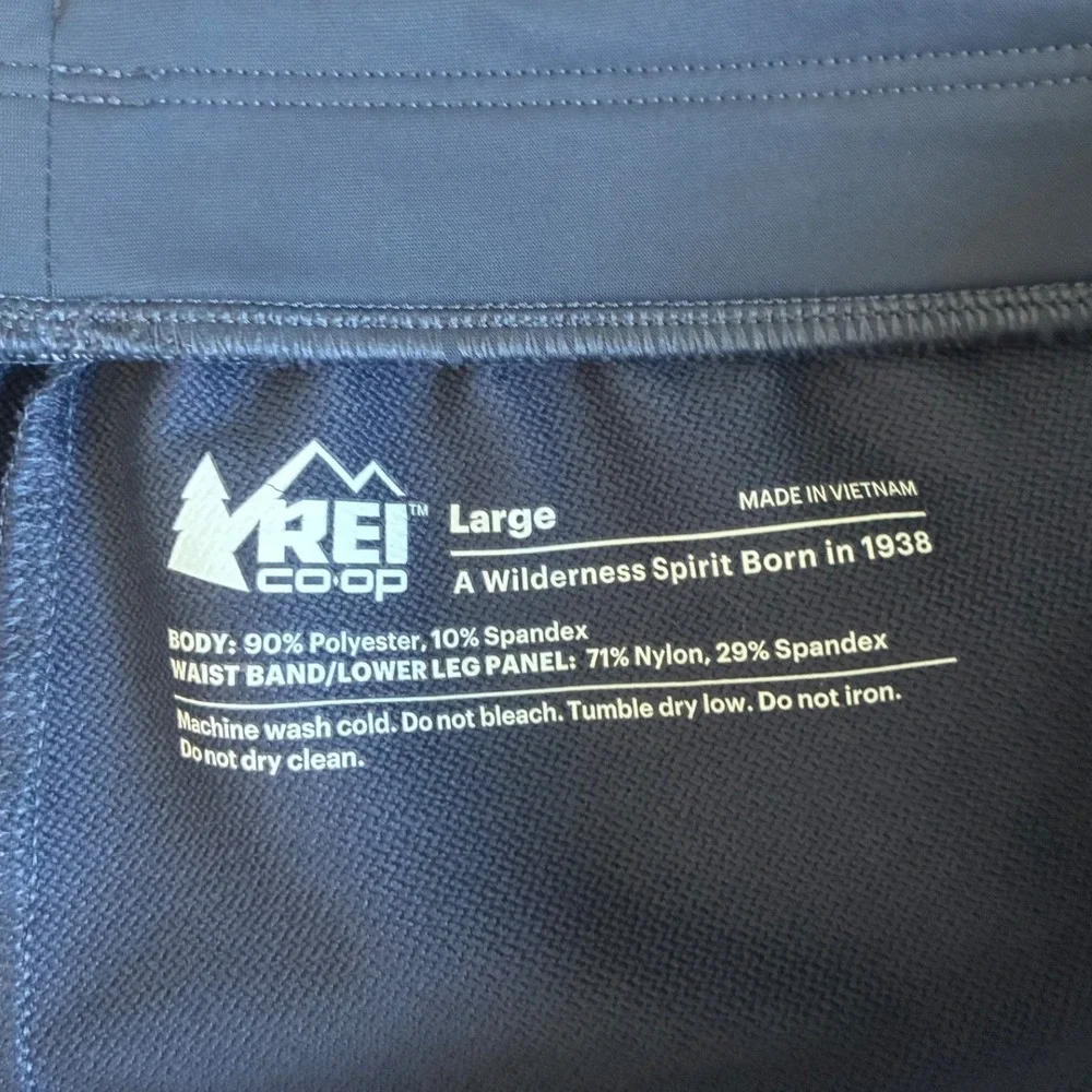 REI Co-op Mens Swiftland Running Pants Blue Tapered Technical Joggers Large